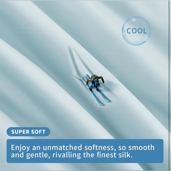 Cooling Blanket for Hot Sleepers Double Sided Lightweight, Blue/Gray Full Size - Picture 4 of 5